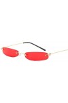 NIUASH Lunettes de Soleil polarisées Petites Lunettes de Soleil Srip Femmes Hommes Lunettes de Soleil sans Cadre pour Dames O