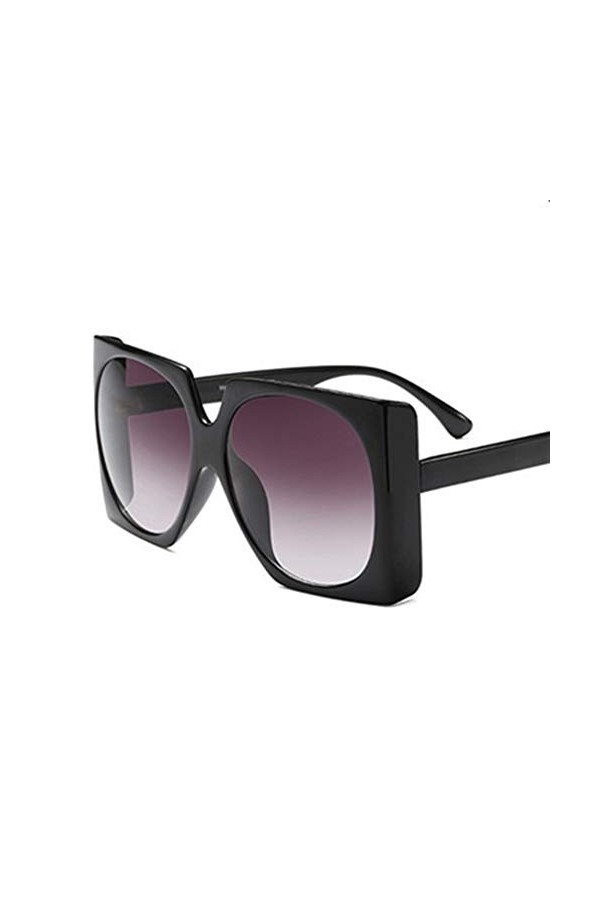 Nouveau mode à la mode populaire carré lunettes de soleil surdimensionnées Big Vintage Frame Femmes Luxe Lunettes de soleil U