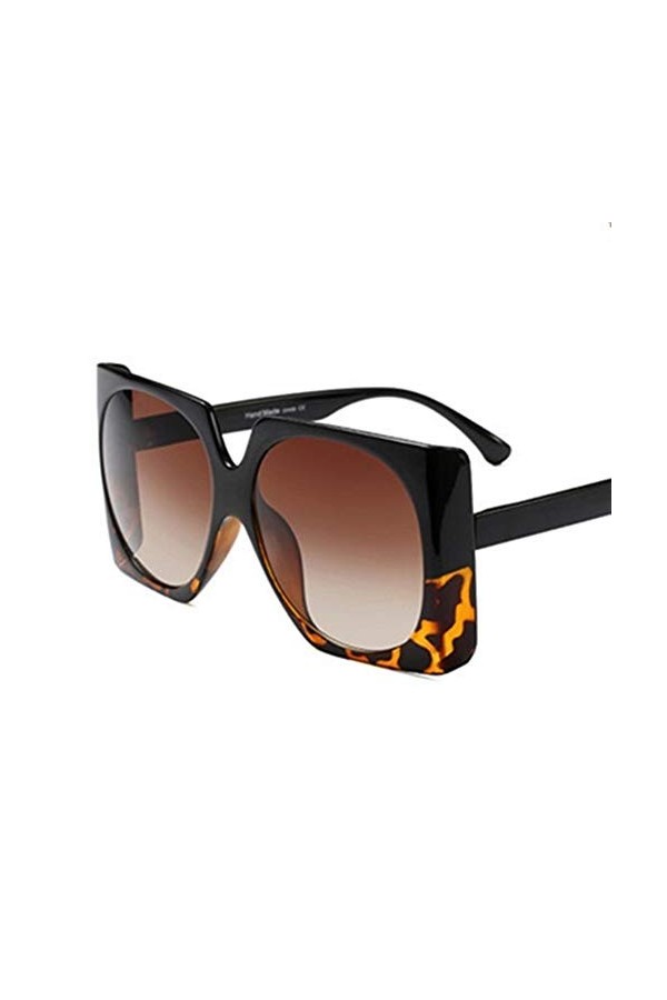 Nouveau mode à la mode populaire carré lunettes de soleil surdimensionnées Big Vintage Frame Femmes Luxe Lunettes de soleil U