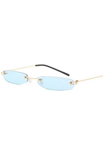 NIUASH Lunettes de Soleil polarisées Petites Lunettes de Soleil Srip Femmes Hommes Lunettes de Soleil sans Cadre pour Dames O
