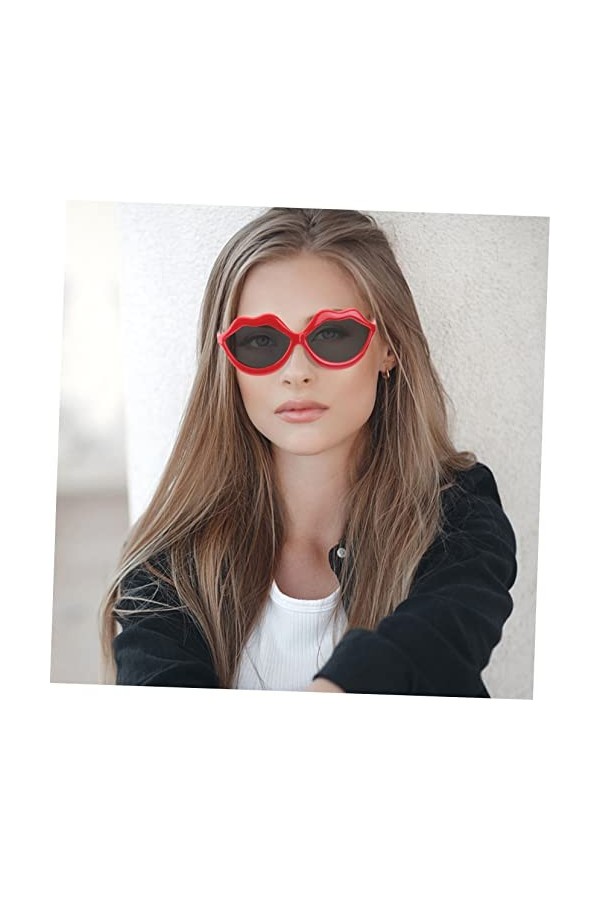 GALPADA 6 Pièces Bisou Lunettes De Soleil Femme Lunettes De Soleil De Fête De Nouveauté Lunettes De Fête Lunettes De Soleil S