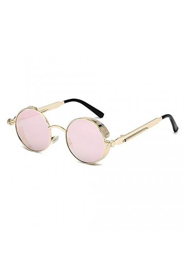 Lunettes de soleil ovales protectrices | Unique | Élégant | Cadre d’or /