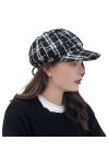 ZffXH Chapeau Newsboy en Velours Vintage visière béret octogonale Gatsby Ivy Baker Chapeau garçon Casquette Gavroche Fille be
