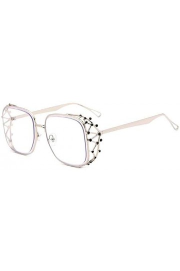 NIUASH Lunettes de Soleil polarisées Steampunk carré Lunettes de Soleil Femmes Luxe Diamant Cristal Lunettes de Soleil Femme 