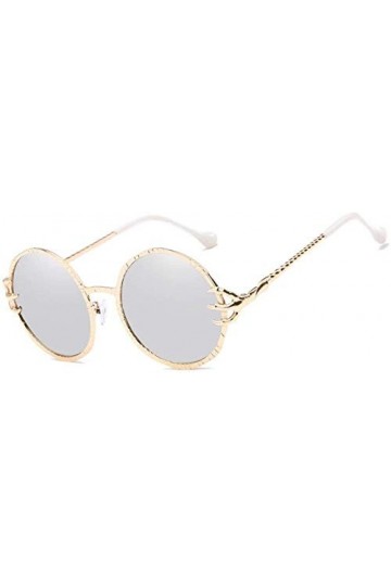 NIUASH Lunettes de Soleil polarisées Lunettes de Soleil Femmes Rondes Femmes Lunettes de Soleil pour Femmes Oculos Star Style