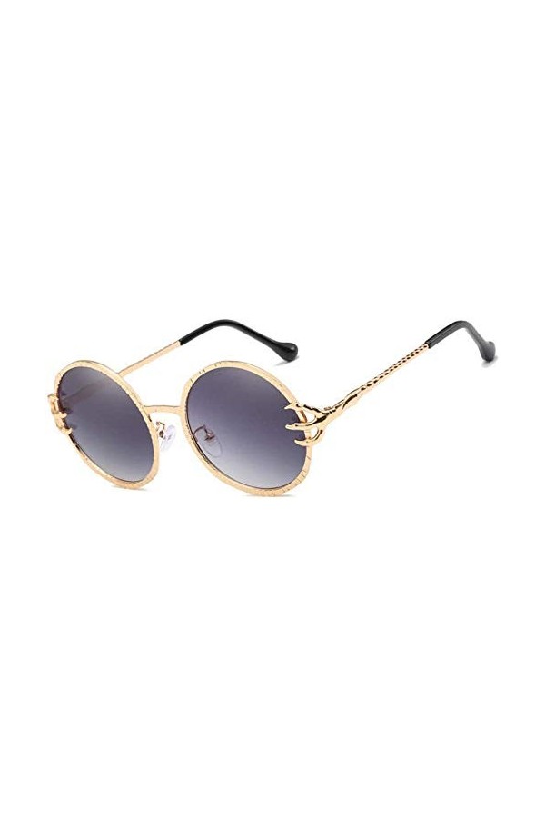 NIUASH Lunettes de Soleil polarisées Lunettes de Soleil Femmes Rondes Femmes Lunettes de Soleil pour Femmes Oculos Star Style