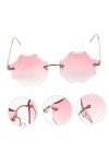 GALPADA 5 Pièces Lunettes De Soleil Sans Monture Lunettes De Soleil Tendance Pour Femmes Lunettes De Soleil Arc-en-ciel Lunet