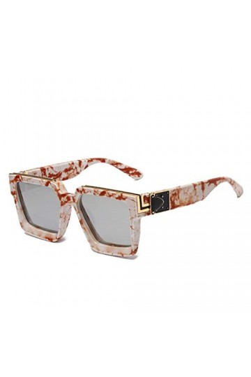 DAPERCI Grandes Lunettes de Soleil carrées pour Hommes Femmes rétro Mode Classique mâle Femme Voiture Conduite en Plein air f