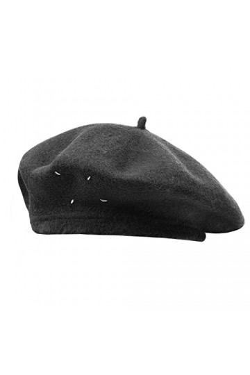 CLAPE Béret Français en Laine Bonnet Basque Femme Vintage Bonnet Beanie Chapeau dhiver
