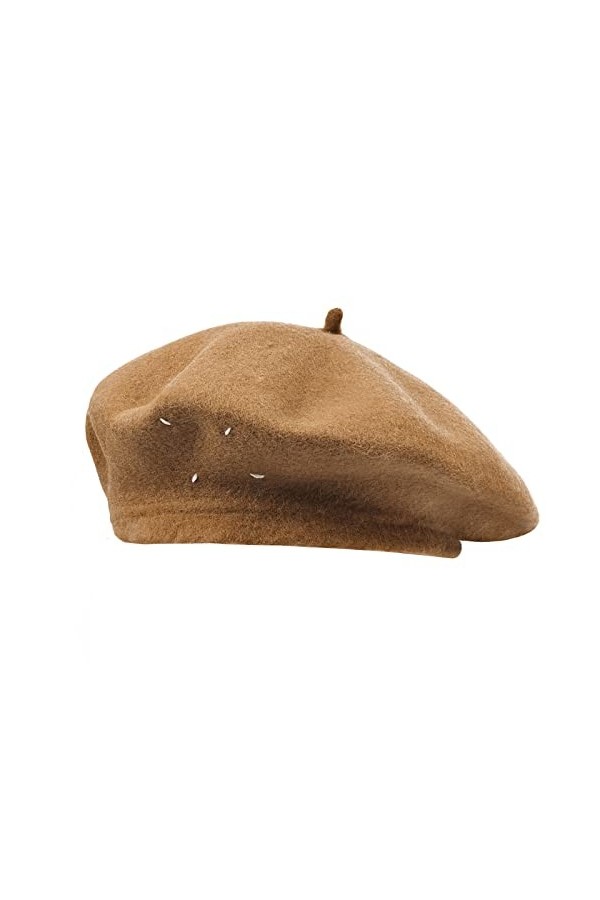 CLAPE Béret Français en Laine Bonnet Basque Femme Vintage Bonnet Beanie Chapeau dhiver