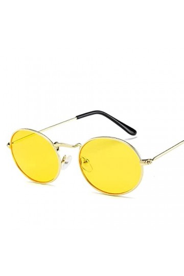 Lunettes de soleil rétro en métal for hommes et femmes, monture ronde, for vacances en plein air, tendance, Shopping, sport, 