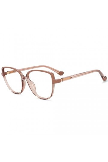 HCHES Lunettes Anti-lumière Bleue Oeil De Chat pour Femmes Monture Lunettes De Littérature Léopard Bicolores Légères,5,Taille