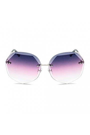 Raxinbang Lunettes de Soleil Europe Et Amérique Cristal Coupe Lunettes De Soleil Femmes Mode Polygone Lunettes UV400 Protecti