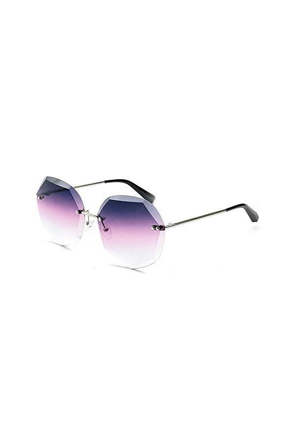 Raxinbang Lunettes de Soleil Europe Et Amérique Cristal Coupe Lunettes De Soleil Femmes Mode Polygone Lunettes UV400 Protecti