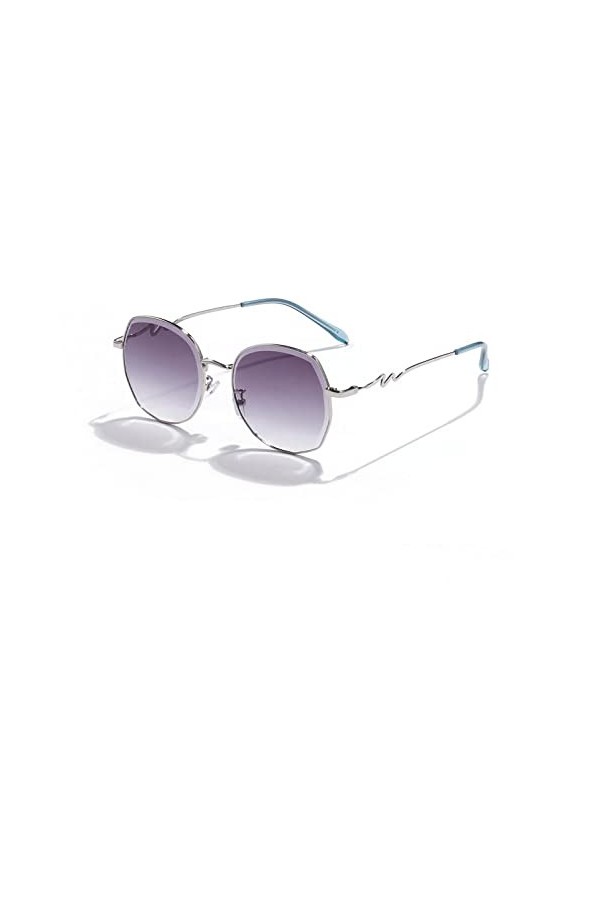 HCHES Lady Lunettes de soleil sans monture pour femmes Lunettes de soleil Vintage Alloy Frame Shades, 1, taille unique