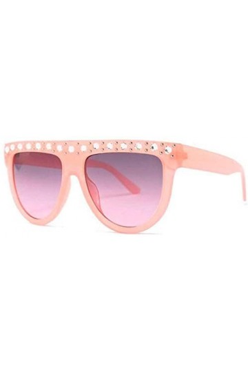 ZYIZEE Lunettes de Soleil Mode Classique surdimensionné Lunettes de Soleil Femmes Style Cristal décoration Lunettes de Soleil