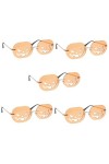 USHOBE 5 Paires De Lunettes De Citrouille Sans Monture Lunettes De Soleil Citrouille Lunettes De Soleil Teintées Sans Cadre A