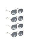 USHOBE 5 Paires De Lunettes De Citrouille Sans Monture Lunettes De Soleil Citrouille Lunettes De Soleil Teintées Sans Cadre A