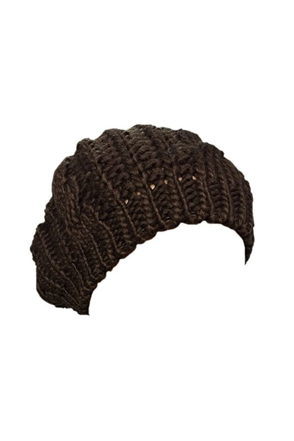 Boolavard TM Nouveaux arrivants Dame Hiver chaud bonnet Crochet Slouch Beret Baggy Beanie Hat, Black