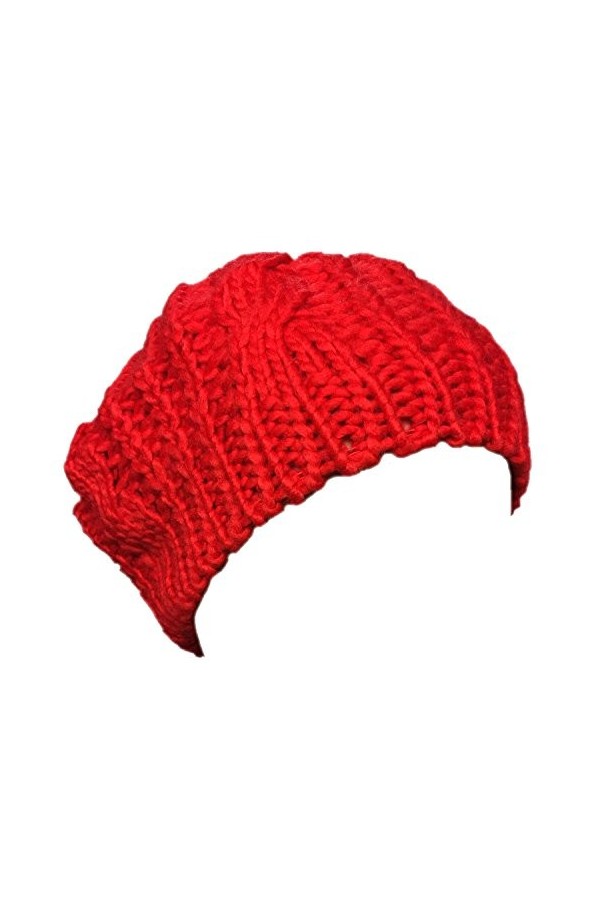 Boolavard TM Nouveaux arrivants Dame Hiver chaud bonnet Crochet Slouch Beret Baggy Beanie Hat, Black