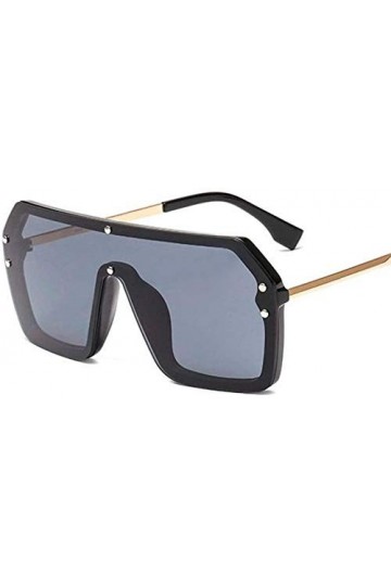 NIUASH Lunettes de Soleil polarisées Mode Unisexe Dames Lunettes de Soleil carrées Femmes Nuances surdimensionnées Vintage Ar