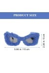 GALPADA 6 Pièces Lunettes En Peluche Lunettes De Soleil Floues En Peluche Pour Femmes Saint Valentin Lunettes Des Années 70 O