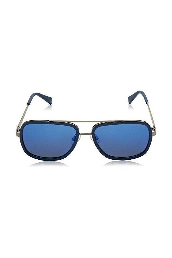 Polaroid PLD 6033/S 5X Pjp 57 Montures de Lunettes, Bleu Blute/Grey , Mixte Adulte