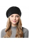 Alleza Béret Bonnet Automne Hiver pour Femme Rouge 