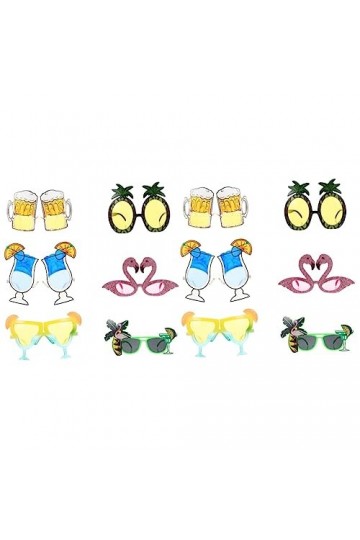 ABOOFAN 12 Paires Lunettes Flamant Rose Lunettes Femmes Lunettes De Soleil De Mode Pour Femmes Lunettes De Soleil Tendance Po