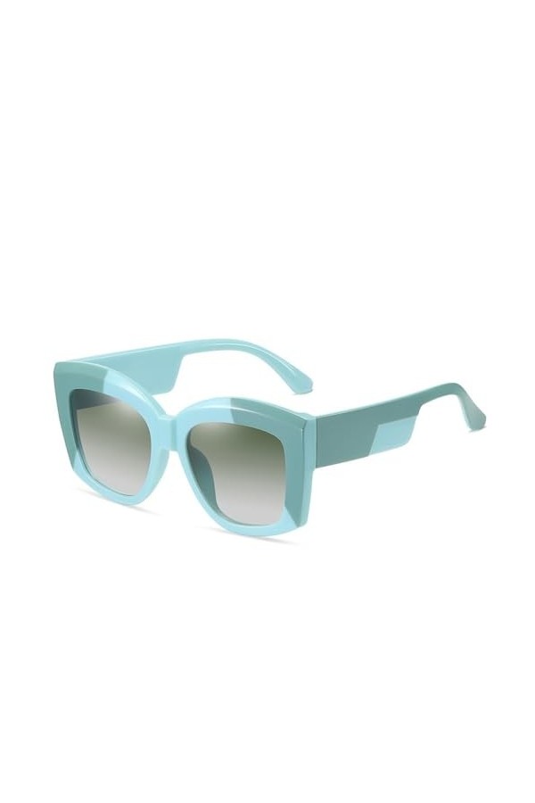 MUTYNE Lunettes de Soleil carrées de Mode Femmes Hommes Luxe surdimensionné Couleur Contraste Tendance rétro Lunettes de Sole