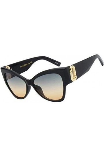 NIUASH Lunettes de Soleil polarisées Cat Eye Vintage Lunettes De Soleil Femmes Mode Surdimensionné Cat Eye Lunettes De Soleil