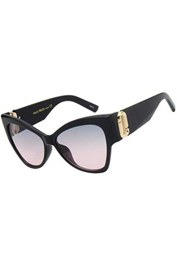 NIUASH Lunettes de Soleil polarisées Cat Eye Vintage Lunettes De Soleil Femmes Mode Surdimensionné Cat Eye Lunettes De Soleil