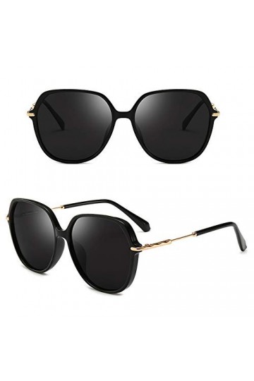 TYJA Lunettes De Soleil, Lunettes De Soleil Polarisées De Conduite Rétro pour Femmes, Lunettes De Soleil Extérieures À Grand 