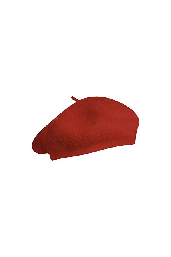 Joe Browns Béret de Style Laine Essentielle, Rose Vif, Taille Unique Femme