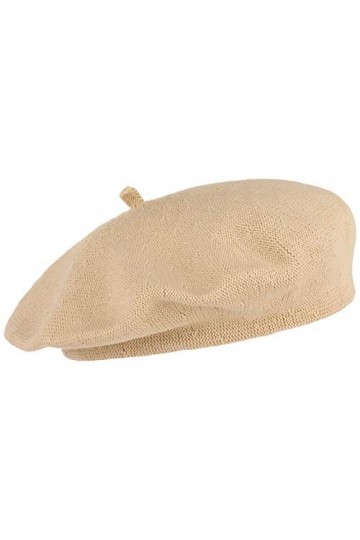 Lipodo Beret Basque Biskaya en Coton Taille Unique - Beige 