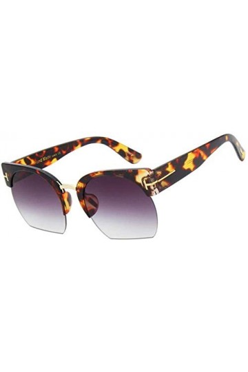 ZYIZEE Lunettes de Soleil Dames Lunettes de Soleil Semi-sans Monture Femmes Lunettes de Soleil à lentille Claire pour Femmes 