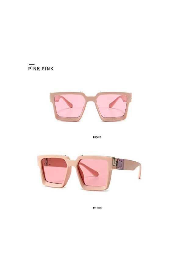 NIUASH Lunettes de Soleil polarisées Collection Lunettes de Soleil carrées pour Femmes Hommes Lunettes de Soleil Couleur Bonb