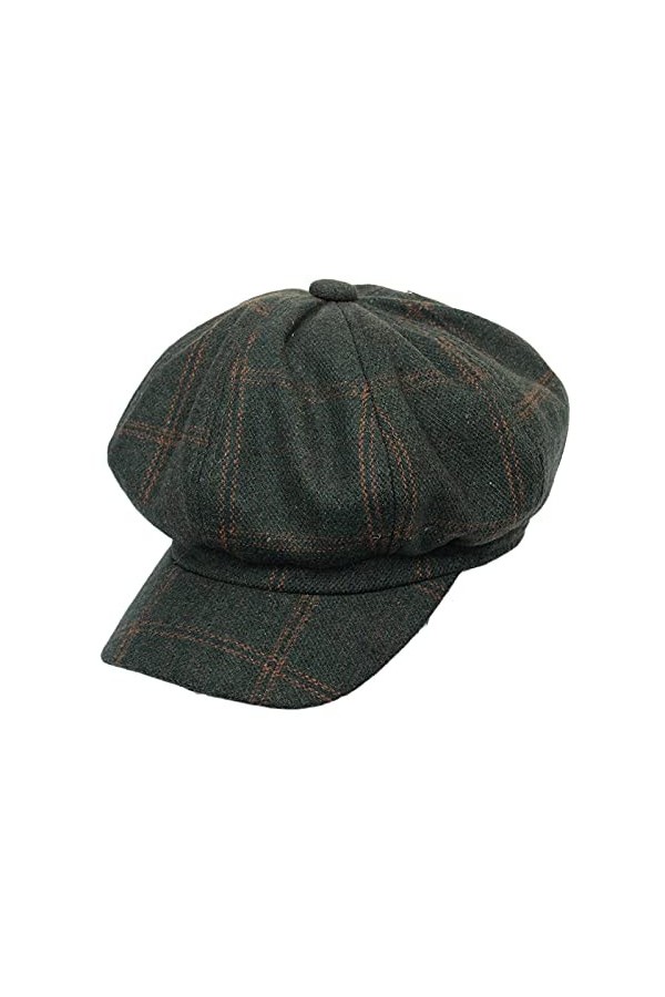 Casquette Classique 8 pièces Newsboy Newsie Casquette octogonale Gatsby Ivy Baker Boy Chapeau pour Beret Femme