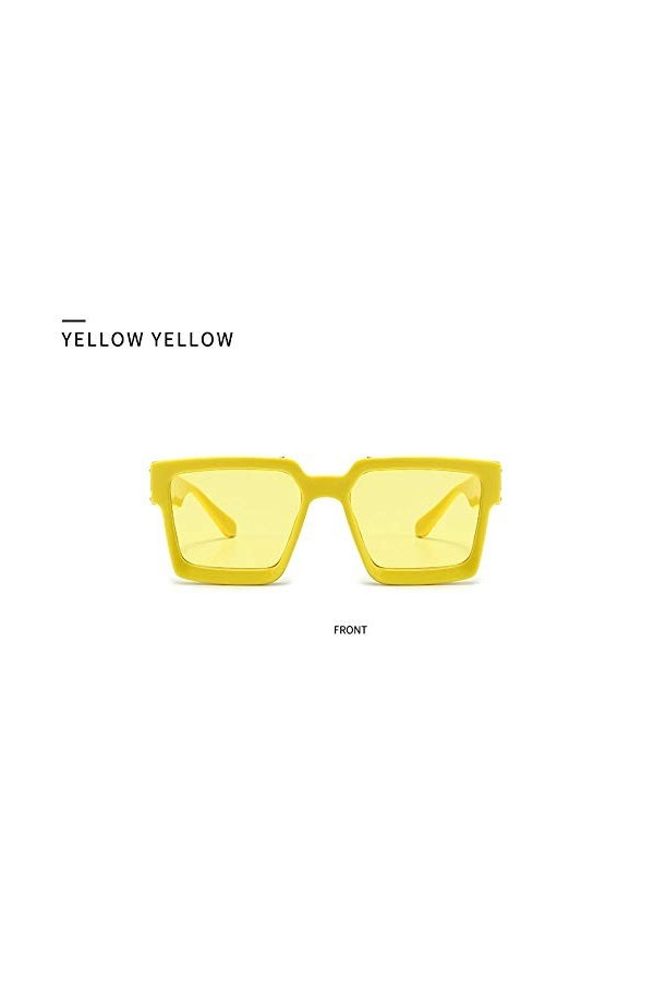 NIUASH Lunettes de Soleil polarisées Collection Lunettes de Soleil carrées pour Femmes Hommes Lunettes de Soleil Couleur Bonb