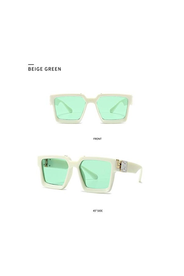 NIUASH Lunettes de Soleil polarisées Collection Lunettes de Soleil carrées pour Femmes Hommes Lunettes de Soleil Couleur Bonb