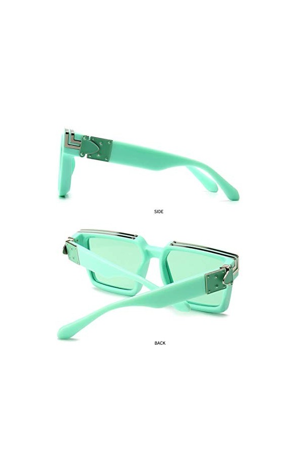 NIUASH Lunettes de Soleil polarisées Collection Lunettes de Soleil carrées pour Femmes Hommes Lunettes de Soleil Couleur Bonb