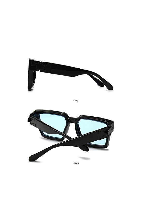 NIUASH Lunettes de Soleil polarisées Collection Lunettes de Soleil carrées pour Femmes Hommes Lunettes de Soleil Couleur Bonb