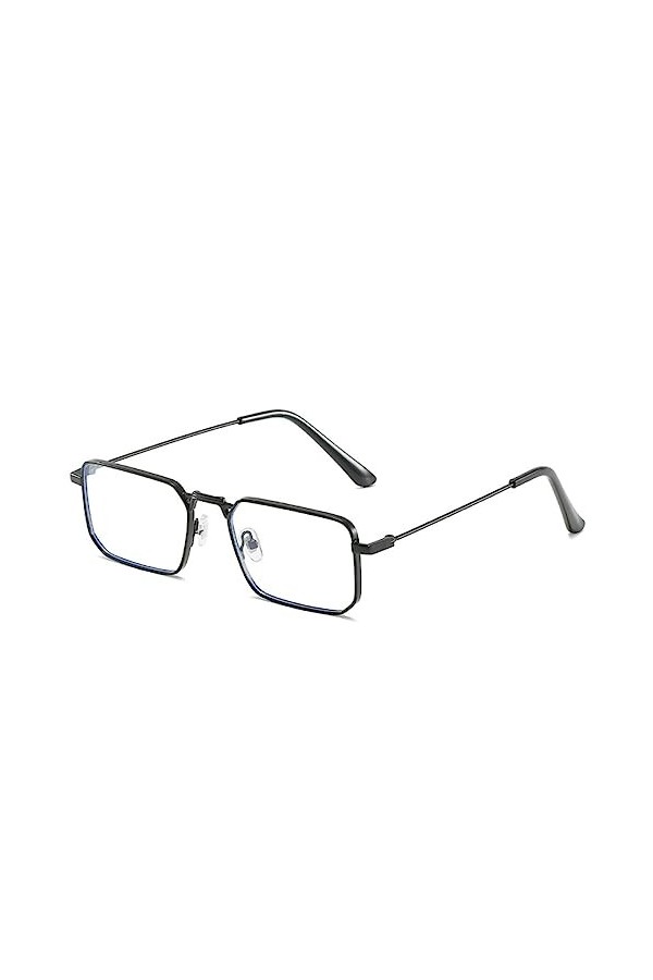 MUTYNE Petites Lunettes de Soleil Rectangle Femmes Mode Carré Cadre en Métal Lunettes de Soleil pour Hommes Été Conduite Nuan