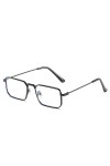 MUTYNE Petites Lunettes de Soleil Rectangle Femmes Mode Carré Cadre en Métal Lunettes de Soleil pour Hommes Été Conduite Nuan