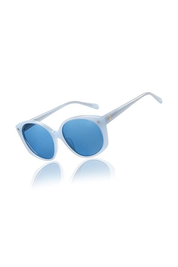 DUCO Lunettes de soleil rétro pour femmes vintage surdimensionnées monture verres polarisés avec dégradé de couleurs tendance