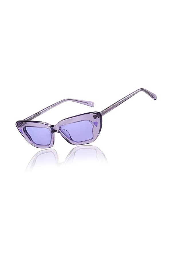 DUCO Mylove Lunettes de soleil polarisées rétro classiques pour femme Nuances tendance Mylove Design élégant Cadre rectangula