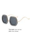 Milisten 4Pcs Lunettes De Soleil Diamant Lunettes De Soleil Surdimensionnées Lunettes De Soleil De Fête De Plage Brillant Lun