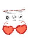 GALPADA 3 Pièces Lunettes De Soleil Coeur Lunettes De Soleil Marguerite Rétro Lunettes De Mode Pour Femmes Lunettes De Soleil