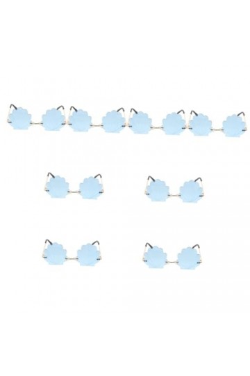 SHERCHPRY 8 Pcs Lunettes De Soleil Coquille Lunettes De Soleil Sans Monture Lunettes De Soleil En Forme De Conque Lunettes De