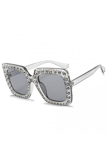 NIUASH Lunettes de Soleil polarisées Lunettes de Soleil Femmes carrées surdimensionnées Vintage Lunettes de Soleil Grand Cadr